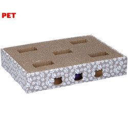 Pet Toys praskalnik za mačke, 3v1, igrača, 34.5x24.5x6.5cm