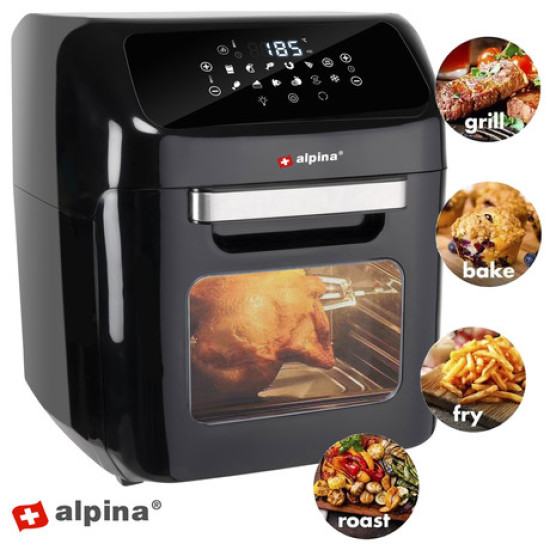 ALPINA Cvrtnik/Friteza - cvrtje in pečenje brez olja, 80% manj maščob, 12L, moč 1800W, digital ALPINA Cvrtnik/Friteza - cvrtje in pečenje brez olja, 80% manj maščob, 12L, moč 1800W, digital