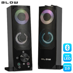 BLOW računalniški zvočniki soundbar MS-28, 2v1, 2.0 Stereo, USB, Bluetooth, RGB LED osvetlitev, črni BLOW računalniški zvočniki soundbar MS-28, 2v1, 2.0 Stereo, USB, Bluetooth, RGB LED osvetlitev, črni
