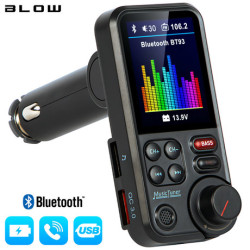 BLOW FM Oddajnik 74-168, Bluetooth 5.0, Quick Charge 3.0, SuperBASS, LCD zaslon, prostoročno telefoniranje BLOW FM Oddajnik 74-168, Bluetooth 5.0, Quick Charge 3.0, SuperBASS, LCD zaslon, prostoročno telefoniranje