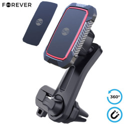 FOREVER MH-250 magnetni avto nosilec za telefon, vrtljiv 360°, 2 magneta, črn FOREVER MH-250 magnetni avto nosilec za telefon, vrtljiv 360°, 2 magneta, črn
