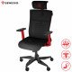 GENESIS ASTAT 700 gaming / pisarniški stol, ergonomski, tehnologija PureFlowPLUS™, konstrukcija ExoBase™, kolesa CareGlide™, nastavljiva višina / naklon, črn-rdeč GENESIS ASTAT 700 gaming / pisarniški stol, ergonomski, tehnologija PureFlowPLUS™, konstrukcija ExoBase™, kolesa CareGlide™, nastavljiva višina / naklon, črn-rdeč