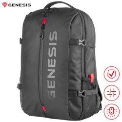 GENESIS PALLAD 410 univerzalni nahrbtnik, za prenosnike do 15.6", nastavljiv, trpežen, črn GENESIS PALLAD 410 univerzalni nahrbtnik, za prenosnike do 15.6", nastavljiv, trpežen, črn