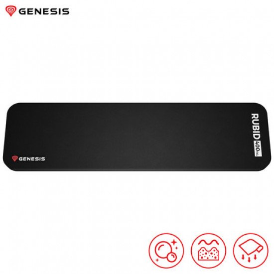 GENESIS RUBID 400 TKL podloga za zapestja, ergonomska, mehka pena, protizdrsna, 360 x 95 mm, črna GENESIS RUBID 400 TKL podloga za zapestja, ergonomska, mehka pena, protizdrsna, 360 x 95 mm, črna