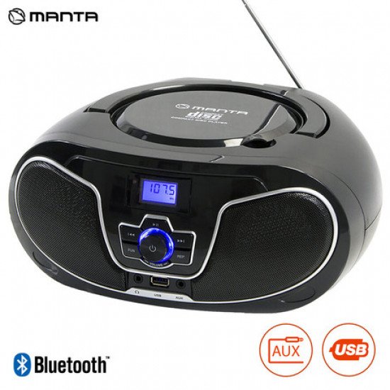 MANTA BBX007 Radio CD, MP3, USB, FM RADIO + Bluetooth 5.0 MANTA BBX007 Radio CD, MP3, USB, FM RADIO + Bluetooth 5.0