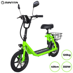 Električni skiro MANTA MES1401J - FLINSTONE III, 14'', hitrost do 25km/h, domet do 40km, do 120kg