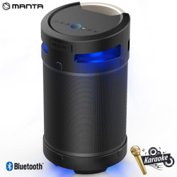 MANTA SPK5120 prenosni KARAOKE zvočnik, Bluetooth 5.0, 100W RMS, STEREO 360°, TWS, polnilna baterija, RGB LED osvetlitev, IPX5 vodoodpornost, FM Radio, USB / AUX / MIC-in, Google Assistant & Siri, črn MANTA SPK5120 prenosni KARAOKE zvočnik, Bluetooth 5.0, 100W RMS, STEREO 360°, TWS, polnilna baterija, RGB LED osvetlitev, IPX5 vodoodpornost, FM Radio, USB / AUX / MIC-in, Google Assistant & Siri, črn