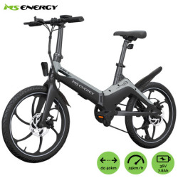 Električno kolo MS ENERGY i10, zložljivo, 20" pnevmatike, 250W motor, 6 prestav Shimano, do 50km, do 25km/h, 36V 7.8Ah baterija, črno siv Električno kolo MS ENERGY i10, zložljivo, 20" pnevmatike, 250W motor, 6 prestav Shimano, do 50km, do 25km/h, 36V 7.8Ah baterija, črno siv