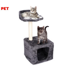 Pet Toys mačje drevo in praskalnik za mačke, 68x30x30cm, 2 nivoja