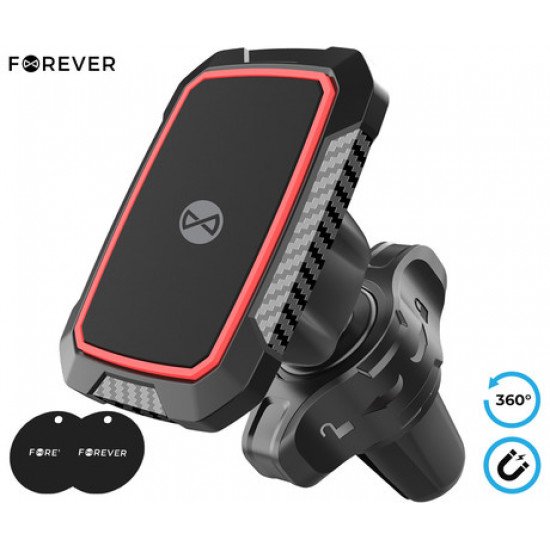 FOREVER MH-260 avtomobilski nosilec za telefon, magnetni, 360° vrtljiv, 2 magneta, črn FOREVER MH-260 avtomobilski nosilec za telefon, magnetni, 360° vrtljiv, 2 magneta, črn