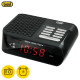 TREVI RC 827 Digital Radio alarm ura, FM Radio, Snooze, Sleep, črna