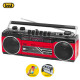 TREVI RR 501 BT Radijski kasetofon s tehnologijo Bluetooth, črno rdeč TREVI RR 501 BT Radijski kasetofon s tehnologijo Bluetooth, črno rdeč