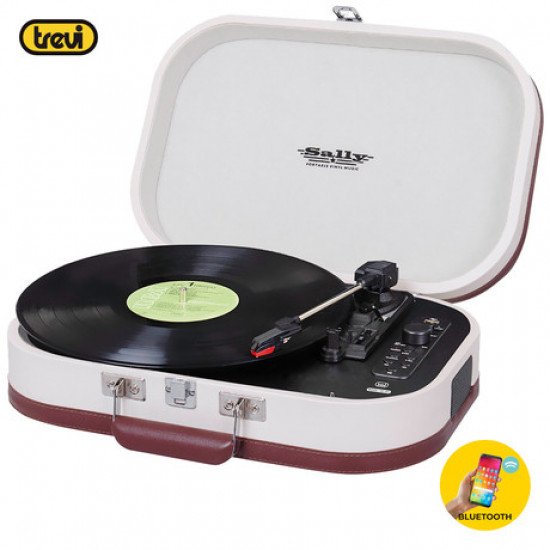 TREVI TT 1020 SALLY BT Prenosni gramofon s tehnologijo Bluetooth, USB, AUX-IN, RCA, bež (beige) TREVI TT 1020 SALLY BT Prenosni gramofon s tehnologijo Bluetooth, USB, AUX-IN, RCA, bež (beige)