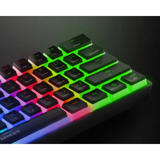 GENESIS THOR 660 gaming tipkovnica, mehanska, žična USB Type-C / brezžična Bluetooth, RGB LED osvetlitev, Anti-Ghosting, F1 - F12, aplikacija, črna GENESIS THOR 660 gaming tipkovnica, mehanska, žična USB Type-C / brezžična Bluetooth, RGB LED osvetlitev, Anti-Ghosting, F1 - F12, aplikacija, črna