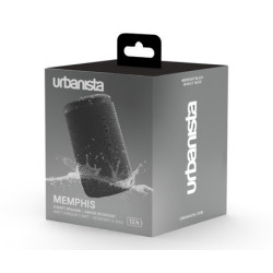 URBANISTA MEMPHIS prenosni zvočnik, 5W, Bluetooth® 5.2, TWS, do 12 ur predvajanja, upravljanje z gumbi, IPX5 vodoodpornost, USB Type-C, črn (Midnight Black) URBANISTA MEMPHIS prenosni zvočnik, 5W, Bluetooth® 5.2, TWS, do 12 ur predvajanja, upravljanje z gumbi, IPX5 vodoodpornost, USB Type-C, črn (Midnight Black)