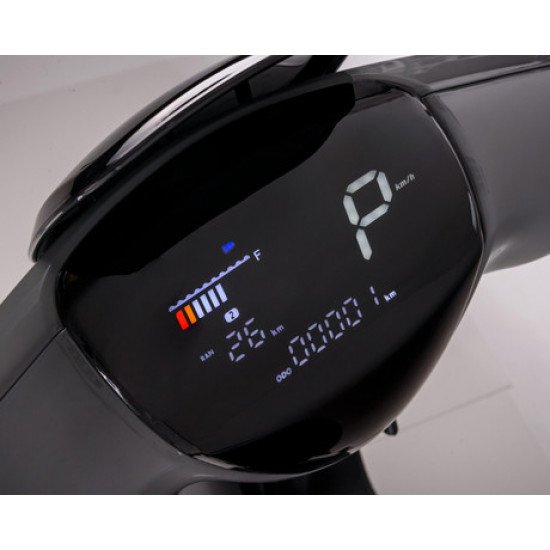 Električni motor/skuter MS ENERGY C-VIBE, 2000W, 45km/h, doseg 48km, LED osvetlitev, LCD zaslon, B kategorija, sivo črn Električni motor/skuter MS ENERGY C-VIBE, 2000W, 45km/h, doseg 48km, LED osvetlitev, LCD zaslon, B kategorija, sivo črn