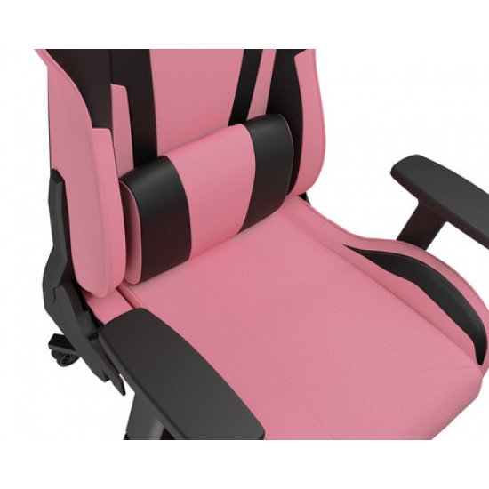 GENESIS NITRO 720 gaming stol, ergonomski, nastavljiva višina / naklon, 3D nasloni za roke, kolesa CareGlide™, roza črn GENESIS NITRO 720 gaming stol, ergonomski, nastavljiva višina / naklon, 3D nasloni za roke, kolesa CareGlide™, roza črn
