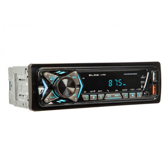Avtoradio BLOW X-PRO, FM Radio, Bluetooth, 4x25W, aplikacija, MP3 / USB / SD / AUX-in, daljinski upravljalnik Avtoradio BLOW X-PRO, FM Radio, Bluetooth, 4x25W, aplikacija, MP3 / USB / SD / AUX-in, daljinski upravljalnik