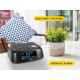 TREVI RC 80D4 Radio alarm ura + DAB/DAB+/FM Radio, USB polnilec, črna