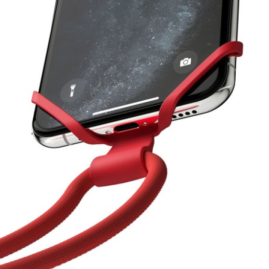 Vonmählen INFINITY® univerzalni pas za telefon, silikonski, združljiv z vsemi telefoni, rdeč Vonmählen INFINITY® univerzalni pas za telefon, silikonski, združljiv z vsemi telefoni, rdeč