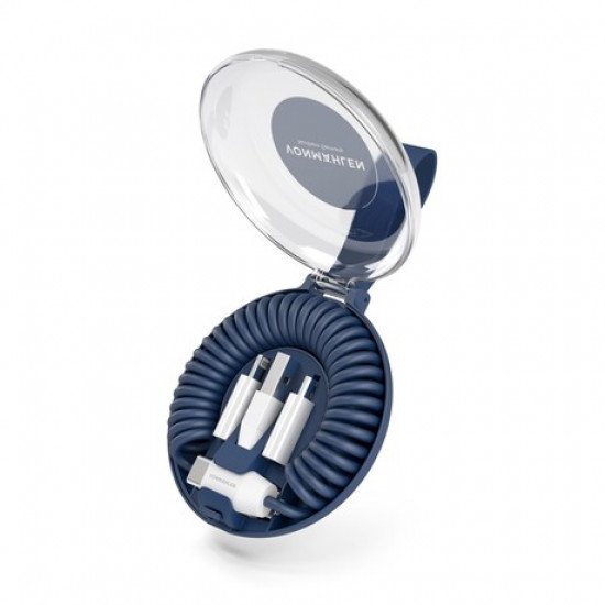Vonmählen ALLROUNDO ® C univerzalni 6v1 kabel za polnjenje, USB-C / USB-A / Micro-USB / Lightning, združljiv z vsemi napravami, hitro polnjenje, 75 cm, modra (Marine) Vonmählen ALLROUNDO ® C univerzalni 6v1 kabel za polnjenje, USB-C / USB-A / Micro-USB / Lightning, združljiv z vsemi napravami, hitro polnjenje, 75 cm, modra (Marine)