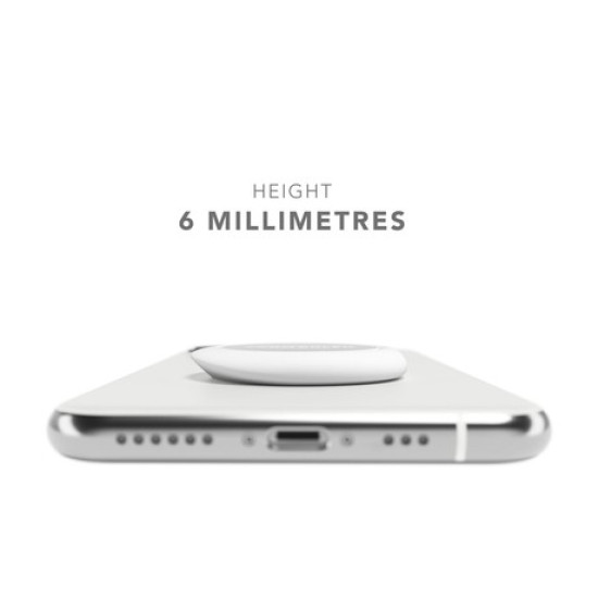 Vonmählen BACKFLIP® Signature univerzalno magnetno držalo / stojalo za telefon, silikon + aluminij, združljivo z vsemi telefoni, priložen magnetni nosilec, srebrno Vonmählen BACKFLIP® Signature univerzalno magnetno držalo / stojalo za telefon, silikon + aluminij, združljivo z vsemi telefoni, priložen magnetni nosilec, srebrno