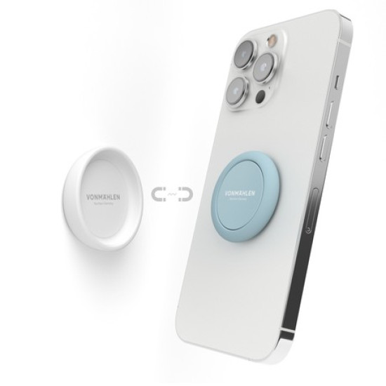Vonmählen BACKFLIP® univerzalno magnetno držalo / stojalo za telefon, silikonsko, združljivo z vsemi telefoni, priložen magnetni nosilec, svetlo modro Vonmählen BACKFLIP® univerzalno magnetno držalo / stojalo za telefon, silikonsko, združljivo z vsemi telefoni, priložen magnetni nosilec, svetlo modro