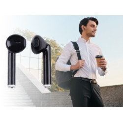 TREVI HMP 12E20 AIR mini Bluetooth 5.1 slušalke z mikrofonom, TWS, polnilna enota, touch kontrola, črne TREVI HMP 12E20 AIR mini Bluetooth 5.1 slušalke z mikrofonom, TWS, polnilna enota, touch kontrola, črne