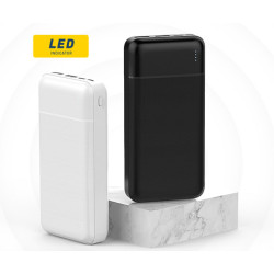 Power Bank PLATINET 20.000mAh, Li-Polymer, LED indikator, Type-C, bela Power Bank PLATINET 20.000mAh, Li-Polymer, LED indikator, Type-C, bela