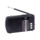 TREVI RA 7F20 Prenosni Radio FM/AW/SW, Bluetooth, MP3, USB/MicroSD, polnilna baterija, črn