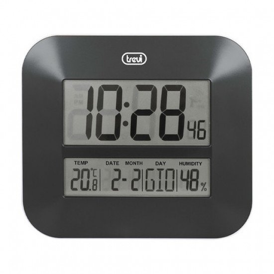 TREVI OM 3520 D digitalna ura, stenska / namizna, čas, datum, temperatura, vlažnost, črna TREVI OM 3520 D digitalna ura, stenska / namizna, čas, datum, temperatura, vlažnost, črna