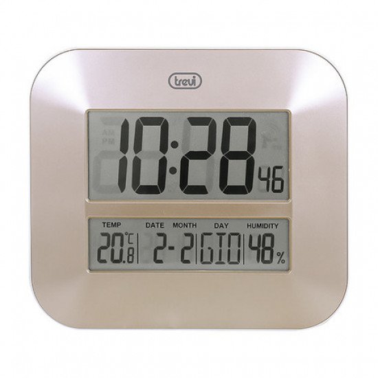 TREVI OM 3520 D digitalna ura, stenska / namizna, čas, datum, temperatura, vlažnost, bronasta TREVI OM 3520 D digitalna ura, stenska / namizna, čas, datum, temperatura, vlažnost, bronasta