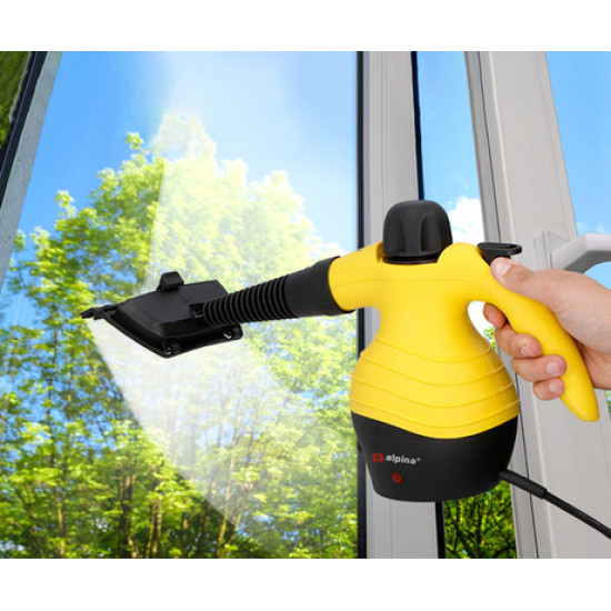 ALPINA parni čistilec, moč 1050W, odstrani do 99% bakterij, do 3,5 bar, več nastavkov ALPINA parni čistilec, moč 1050W, odstrani do 99% bakterij, do 3,5 bar, več nastavkov