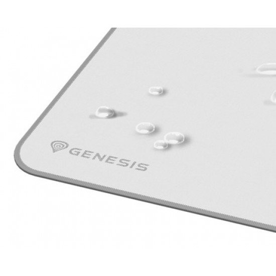 GENESIS gaming podloga CARBON 400 M LOGO, vodoodporna, gladka površina, zaščiteni robovi, protizdrsna, 350x250 mm, bela GENESIS gaming podloga CARBON 400 M LOGO, vodoodporna, gladka površina, zaščiteni robovi, protizdrsna, 350x250 mm, bela