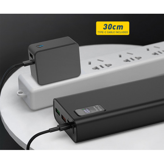 Power Bank PLATINET 20.000mAh, Li-Polymer, Quick Charge 3.0, Power Delivery 3.0, LED prikazovalnik, Type-C, črna Power Bank PLATINET 20.000mAh, Li-Polymer, Quick Charge 3.0, Power Delivery 3.0, LED prikazovalnik, Type-C, črna