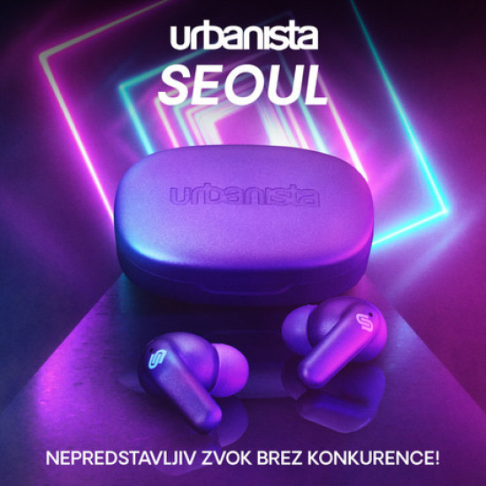 URBANISTA SEOUL brezžične slušalke, Bluetooth® 5.2, TWS, do 32 ur predvajanja, upravljanje na dotik, brezžično polnjenje, nizka zakasnitev, vijolične (Vivid Purple) URBANISTA SEOUL brezžične slušalke, Bluetooth® 5.2, TWS, do 32 ur predvajanja, upravljanje na dotik, brezžično polnjenje, nizka zakasnitev, vijolične (Vivid Purple)