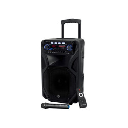 MANTA SPK5021 PRO FONOS prenosni KARAOKE zvočnik, Bluetooth 5.0, 8.000W P.M.P.O., TWS, Equalizer, polnilna baterija, FM Radio, USB / microSD / AUX / MIC-in, črn MANTA SPK5021 PRO FONOS prenosni KARAOKE zvočnik, Bluetooth 5.0, 8.000W P.M.P.O., TWS, Equalizer, polnilna baterija, FM Radio, USB / microSD / AUX / MIC-in, črn