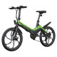 Električno kolo MS ENERGY i10, zložljivo, 20" pnevmatike, 250W motor, 6 prestav Shimano, do 50km, do 25km/h, 36V 7.8Ah baterija, črno zelen
