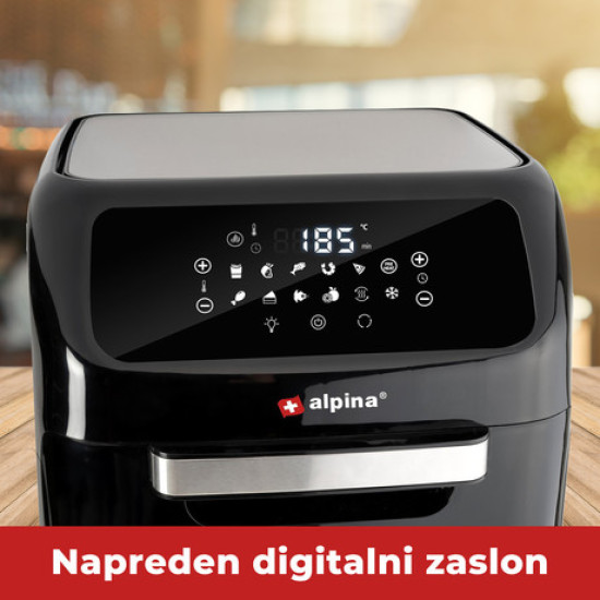 ALPINA Cvrtnik/Friteza - cvrtje in pečenje brez olja, 80% manj maščob, 12L, moč 1800W, digital ALPINA Cvrtnik/Friteza - cvrtje in pečenje brez olja, 80% manj maščob, 12L, moč 1800W, digital