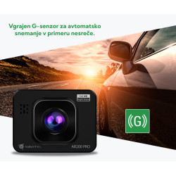 Avto kamera NAVITEL AR200 PRO, Full HD, 2" zaslon, Night Vision, 140° snemalni kot, G-senzor, aplikacija