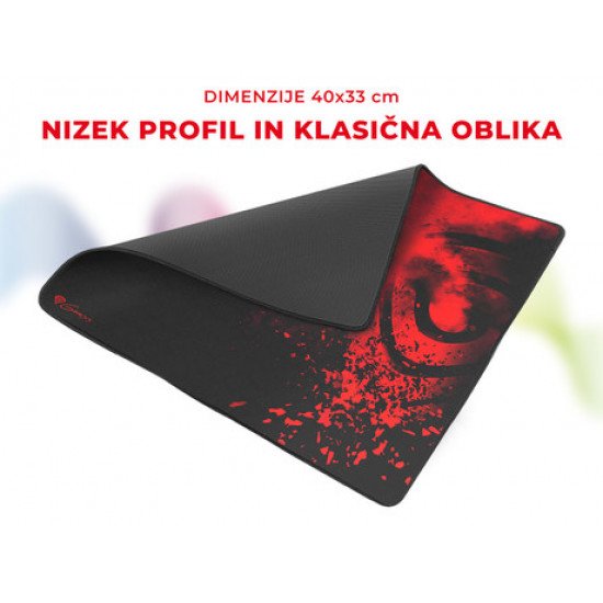 GENESIS Gaming podloga CARBON 500 L RISE, vodoodporna, zaščiteni robovi, 400x330mm GENESIS Gaming podloga CARBON 500 L RISE, vodoodporna, zaščiteni robovi, 400x330mm