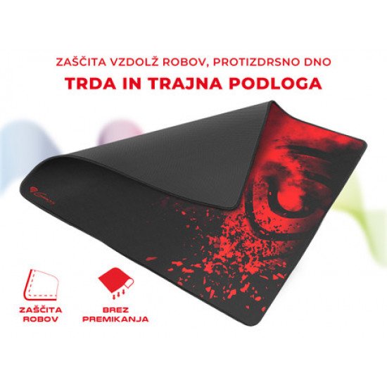 GENESIS Gaming podloga CARBON 500 L RISE, vodoodporna, zaščiteni robovi, 400x330mm GENESIS Gaming podloga CARBON 500 L RISE, vodoodporna, zaščiteni robovi, 400x330mm