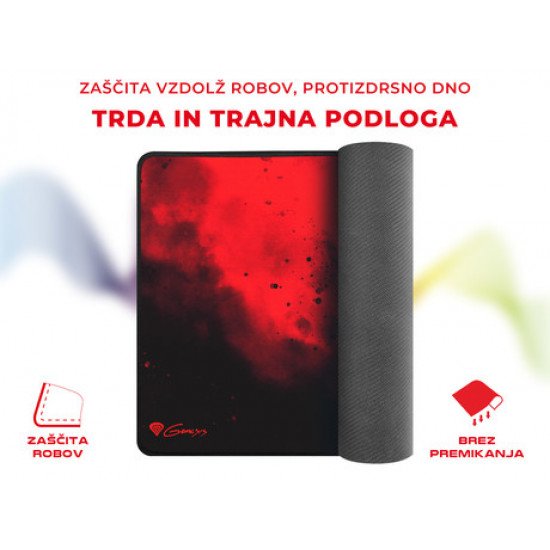 GENESIS Gaming podloga CARBON 500 M HAZE, vodoodporna, zaščiteni robovi, 300X250mm GENESIS Gaming podloga CARBON 500 M HAZE, vodoodporna, zaščiteni robovi, 300X250mm