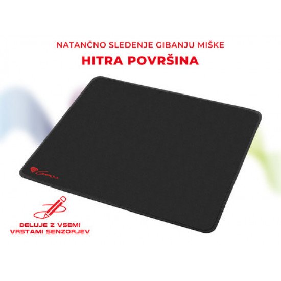 GENESIS Gaming podloga CARBON 500 M LOGO, vodoodporna, zaščiteni robovi, 300X250mm, črna GENESIS Gaming podloga CARBON 500 M LOGO, vodoodporna, zaščiteni robovi, 300X250mm, črna