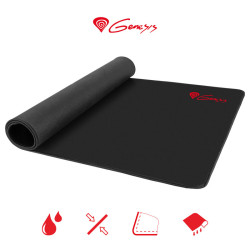 GENESIS vrhunska Gaming podloga CARBON 500 MAXI LOGO, vodoodporna, zaščiteni robovi, 900x450mm
