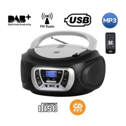 TREVI CMP 510, Boombox, CD/USB/Radio DAB/DAB+/FM, RDS, daljinec, črne barve TREVI CMP 510, Boombox, CD/USB/Radio DAB/DAB+/FM, RDS, daljinec, črne barve