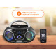 TREVI CMP 588, Boombox, CD/USB/Radio DAB/DAB+/FM, RDS, LED, daljinec, črn