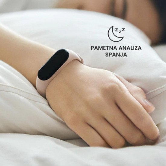 FOREVER pametna zapestnica FITBAND SB-50, Bluetooth 5.0, aplikacija, vodoodporna IP65, svetlo roza (Sand Pink) FOREVER pametna zapestnica FITBAND SB-50, Bluetooth 5.0, aplikacija, vodoodporna IP65, svetlo roza (Sand Pink)
