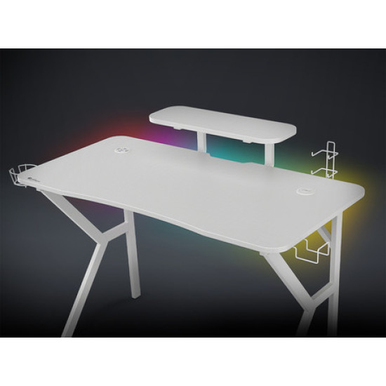 Profesionalna GAMING miza GENESIS HOLM 320 RGB, LED RGB osvetlitev, vgrajen brezžični polnilec in USB 3.0 razdelilec Profesionalna GAMING miza GENESIS HOLM 320 RGB, LED RGB osvetlitev, vgrajen brezžični polnilec in USB 3.0 razdelilec
