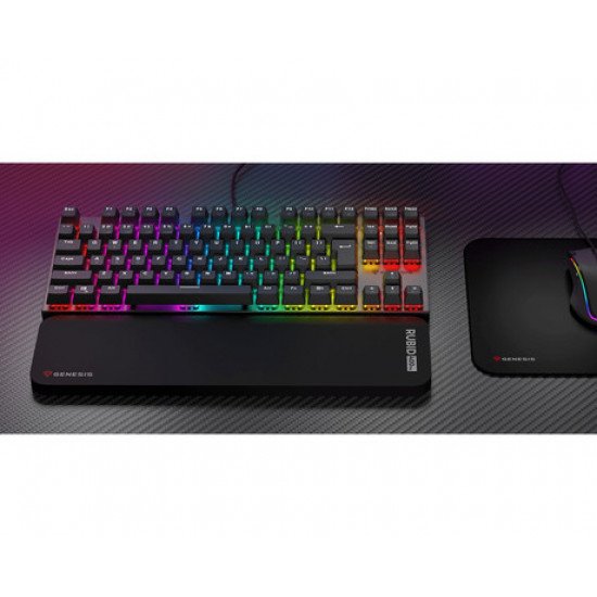 GENESIS RUBID 400 TKL podloga za zapestja, ergonomska, mehka pena, protizdrsna, 360 x 95 mm, črna GENESIS RUBID 400 TKL podloga za zapestja, ergonomska, mehka pena, protizdrsna, 360 x 95 mm, črna